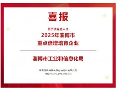喜报！恭贺澳森特入选“2025年淄博市重点倍增培